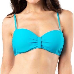 Haut de Bikini Bandeau Turquoise Femme Sun Project 2830 pas cher