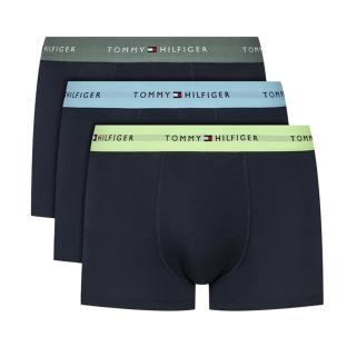 X3 Boxers Noir/Kaki/Vert/Bleu Homme Tommy Hilfiger Trunk pas cher