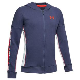 Veste Marine Homme Under Armour Rival Terry vue 3