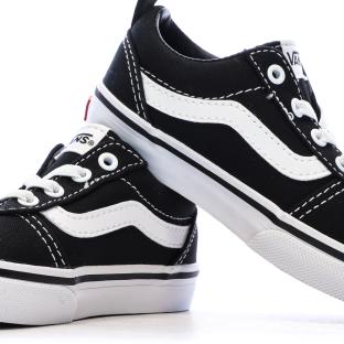 Baskets Noires/Blanches Enfant Vans Ward Slip-on vue 7