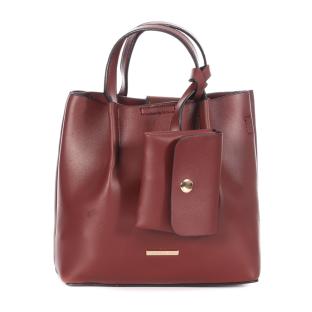 Sac à Main Rouge Femme Manoukian NOAM pas cher