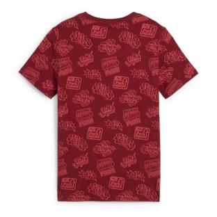 T-shirt Rouge Garçon Puma Ess+ Mid 90s vue 2