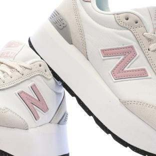 Baskets Blanches/Beiges/Roses Femme New Balance 515 vue 7