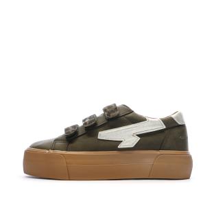 Baskets Kaki Plateforme Femme Kaporal Clovia vue 0