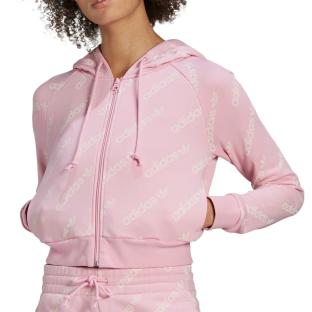 Sweat à Capuche Rose Femme Adidas Cropped HM4888 pas cher