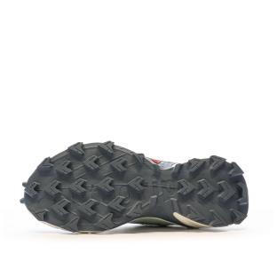 Chaussures de trail Vertes Femme Salomon Supercross 4W vue 5