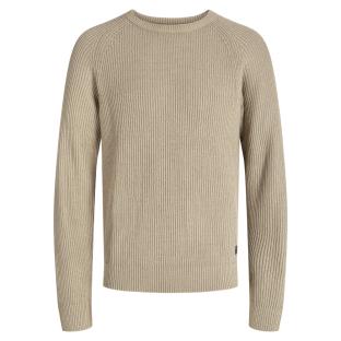 Pull en Maille Beige Homme Jack & Jones Pannel vue 0
