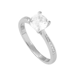 Bague Argent Femme Clio Blue Eva pas cher