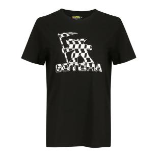 T-shirt Noir/Blanc Femme Gotcha Twist pas cher