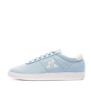 Baskets Bleues Femme Le Coq Sportif Court One pas cher