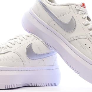 Baskets Blanches/Argent Femme Nike Court Vision Alta vue 7