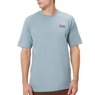T-shirt Bleu Clair Homme Fila Embroidered vue 0