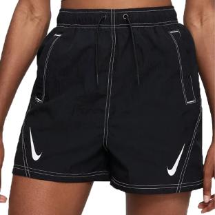 Short Noir/Blanc Femme Nike Swoosh pas cher