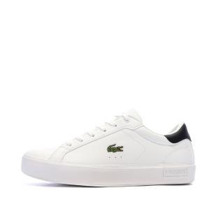 Baskets Blanches/Marine Ado Lacoste Powercourt vue 0