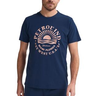 T-shirt Marine Homme Petrol Industries TSR127 pas cher