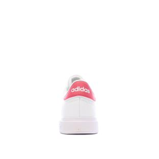 Baskets Blanc/Rose Fille Adidas Advantage vue 0