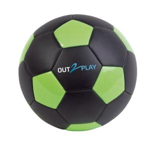 Ballon de Foot Noir/Vert Neon T5 vue 0