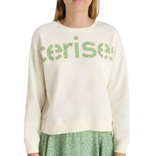 Sweat Beige/Vert Fille Le Temps Des Cerises Ratagi vue 0