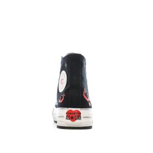 Baskets Noires Fille Converse Chuck Taylor All Star Eva vue 3