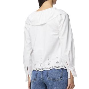 Blouse Blanche Femme Pieces Annabelle vue 2