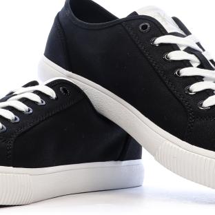 Baskets Noir/Blanc Homme Calvin Klein Jeans Ess Vulc Low vue 7