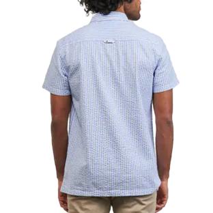 Chemisette Manches Courtes Blanc/Bleu Homme Tommy Hilfiger Reg Stripe Seers vue 2
