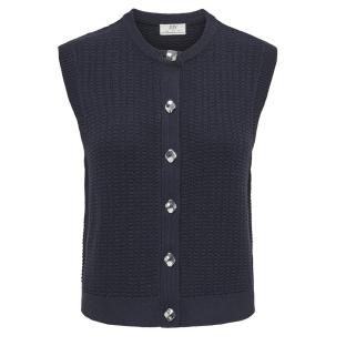 Jersey sin mangas azul marino para mujer JDY Stella ver 0
