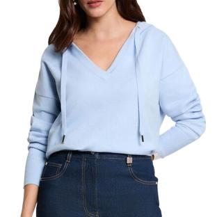 Pull Bleu Femme Morgan MBALONA vue 0