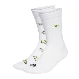 2x Paires de Chaussettes Blanches/Jaunes Homme Adidas IB3229 pas cher
