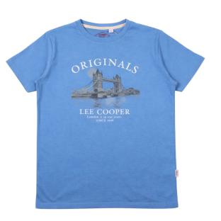 T-Shirt Bleu Homme Lee Cooper LCN820 vue 0