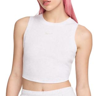 Débardeur Gris Femme Nike W Nsw Essntl Rib Crp pas cher