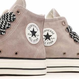 Baskets Taupe Femme Converse Chuck 70 Suede vue 7