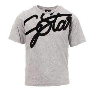 T-shirt Gris Fille G-Star Kids SS pas cher