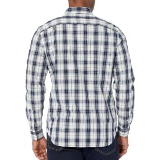 Chemise Manches Longues Gris/Bleu Homme Lacoste Laponie vue 2