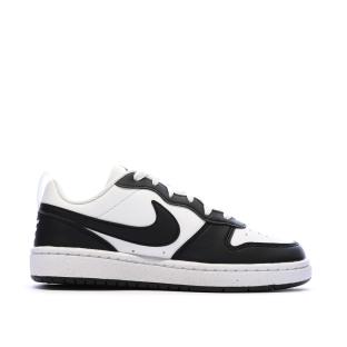Baskets Noir/Blanc Garçon/Fille Nike Court Borough Low vue 2
