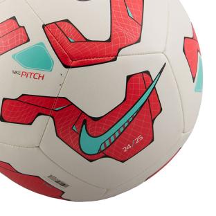 Ballon de football Blanc/Rouge NIKE Pitch vue 0