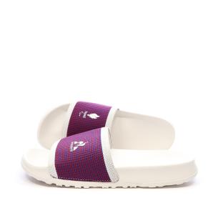 Claquettes Blanches/Bleu/Rouge Homme Le Coq Sportif Slide pas cher