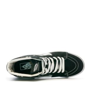 Baskets Noires/Blanches Homme Vans Sk8-hi vue 4