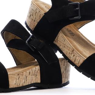 Sandales Noires Femme Chattawak Laspinas vue 0
