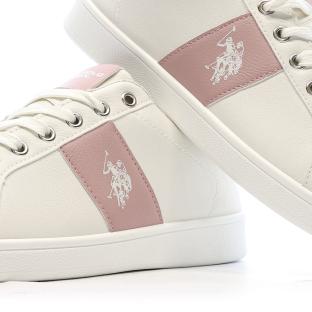 Baskets Beiges/Roses Femme US Polo ASSN For Everyday vue 0
