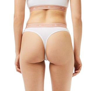 Tanga Blanc/Rose Femme Lacoste More vue 0