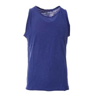 Débardeur Bleu Royal Homme Paname Brothers DYLAN pas cher