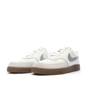 Baskets Blanches/Grises Homme Nike Court Vision vue 6