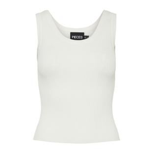 Débardeur Ecru Femme Pieces Prista pas cher