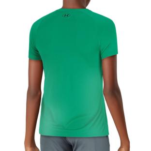 Maillot de sport Vert Garçon Under Armour Tech 2.0 SS vue 2