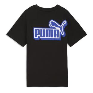 T-Shirt Noir Garçon Puma Ess Logo Lab Relaxed vue 0