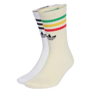 X2 Paires de Chaussettes Blanc Adidas Bob Socks vue 0