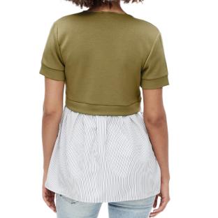 Blouse de grossesse et allaitement Kaki Femme Mamalicious Jennifer vue 0