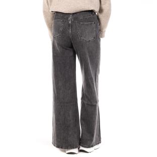 Jean Baggy Large Gris Femme Oraije Palazzo Pietro vue 2
