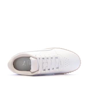 Baskets Blanches/Roses Femme Puma Carina 3.0 Cutie vue 0